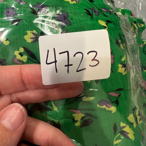 Y.A.S Women's Yasmalikka Long Sleeves Shirt Dress Size L In Island Green - Picture 9 of 9